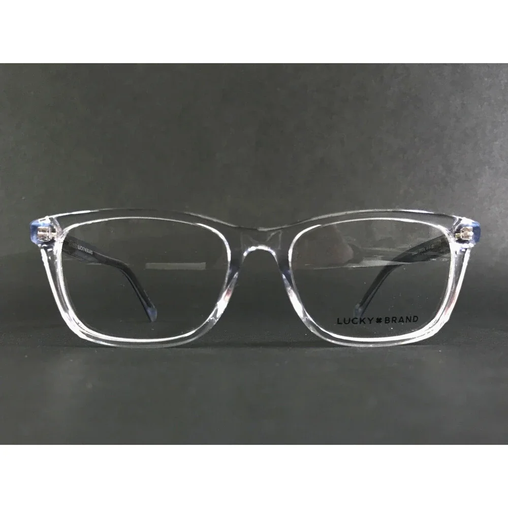 Lucky Brand Eyeglasses Frames VLBD824 CRYSTAL Clear Rectangle Full Rim 49-16-130